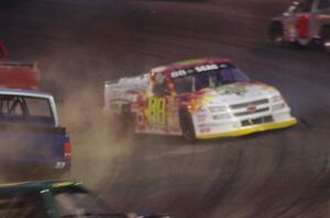 Rick Corso’s Chevy spins in turn 4