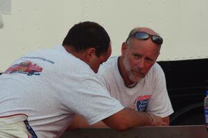 Teammates Andy Jirik and Bill Collins