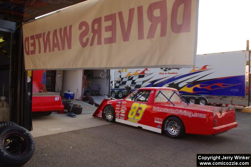 The Interstate Truck Driving Team paddock area