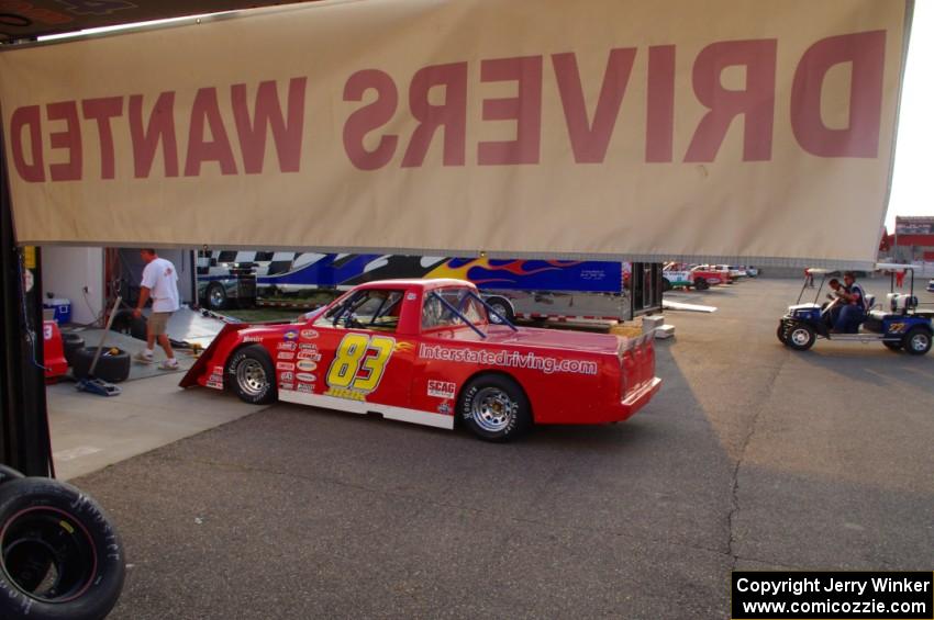 The Interstate Truck Driving Team paddock area