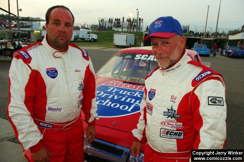 Teammates Andy Jirik and Bill Collins