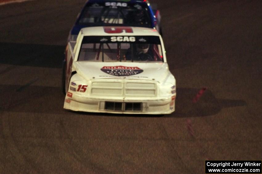 Dustin Karl’s Dodge and Kyle Brinkmann’s Ford