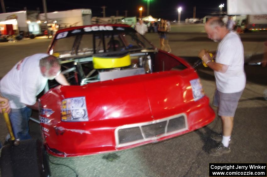 Bill Collins’ Chevy after the race