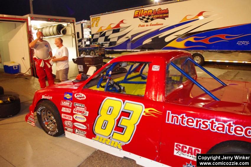 Andy Jirik’s Chevy after the race