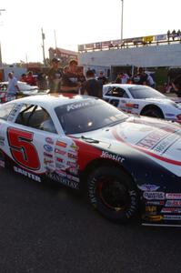 Travis Sauter on the pre-grid