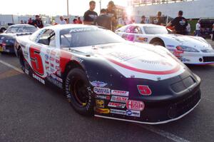 Travis Sauter on the pre-grid