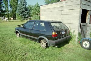 The parts car VW GTI that was used to help make J.B. Niday's rally GTI.