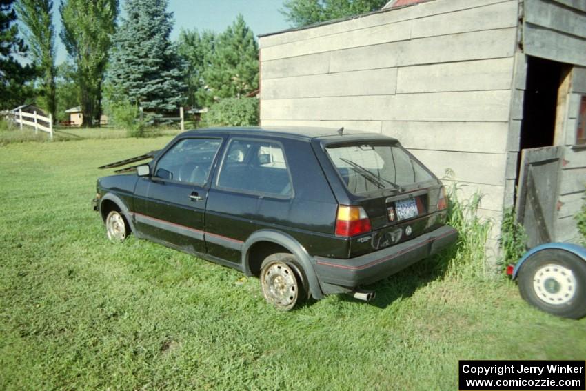 The parts car VW GTI that was used to help make J.B. Niday's rally GTI.