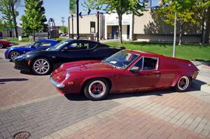 Front to back: Lotus Europa, Lotus Evora and Lotus Elise