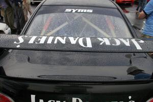 Wet wing on the Andy Pinker / Robbie Durant Subaru WRX STi at parc expose.