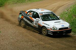 Matthew Johnson / Jeremy Wimpey Subaru WRX was at the top of the PGT charts all day.