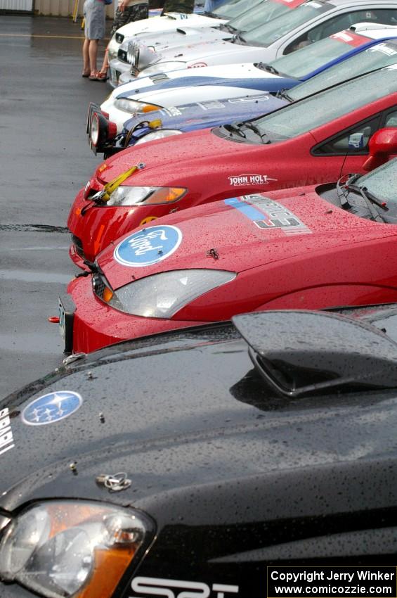 The rain continued at parc expose.