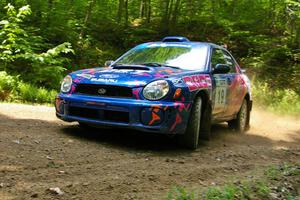 Tim Penasack / Rob Amato Subaru WRX on SS3. They DNF'ed the event.