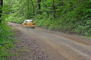 Scott Wilburn / Carrie Wilburn Subaru WRX rockets uphill on SS6.