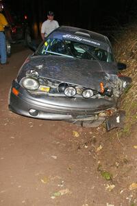 Colin Bombara / Rob Pantzer Dodge Neon hit a tree head on which spun the car across the road facing traffic.