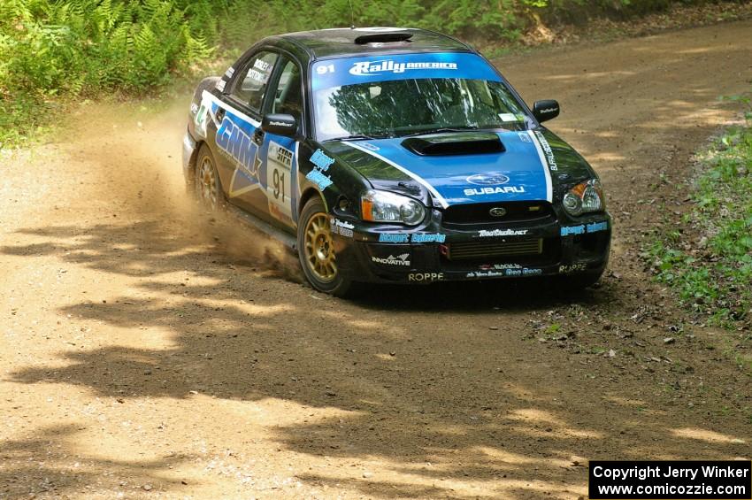 Jonathan Bottoms / Carolyn Bosley Subaru WRX STi moved to open class and were fast all day.