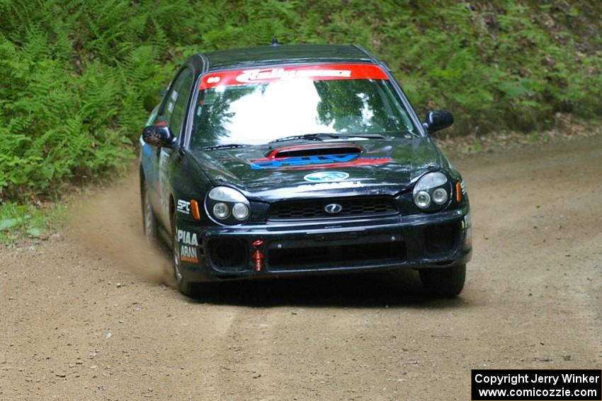 The Pat Moro / Mike Rossey Subaru WRX was fast in PGT all day.