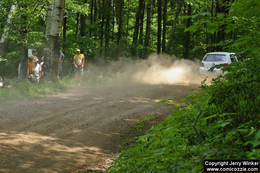 The Justin Wollerman / Brian Scott VW R32 on SS3. They DNF'ed later on in the day.