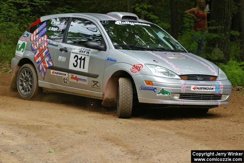 Simon Wright / Kieran Wright Ford Focus ZX3 on SS3.