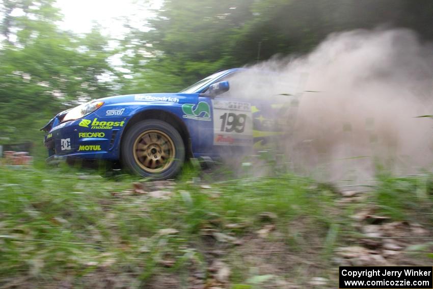 Travis Pastrana / Christian Edstrom Subaru WRX STi on SS6.