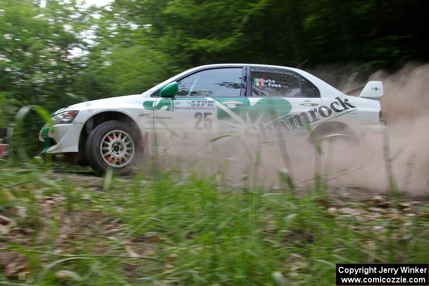 Seamus Burke / Eddie Fries Mitsubishi Evo 9 on SS6.