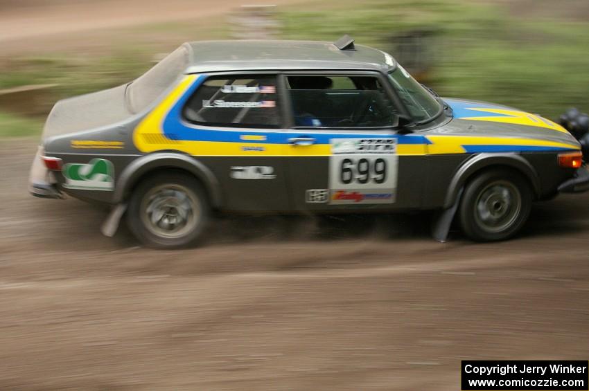 Luke Sorenson / John Iden SAAB 99 on SS6.