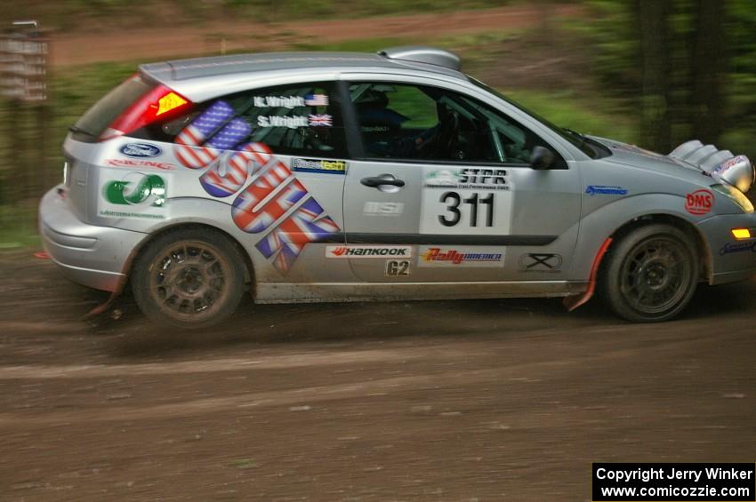 Simon Wright / Kieran Wright Ford Focus ZX3 on SS6.