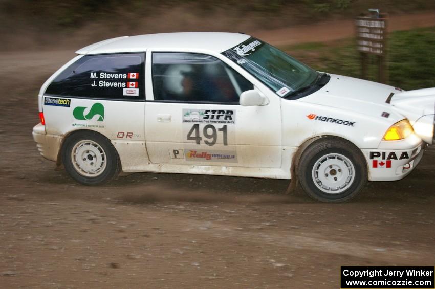 The Jim Stevens / Marianne Stevens Suzuki Swift GT DNF'ed the national event early, but came back in to run the regional.