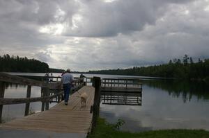 Gorgeous view of Long Lake near the press stage just west of Lake Itasca State Park (2).
