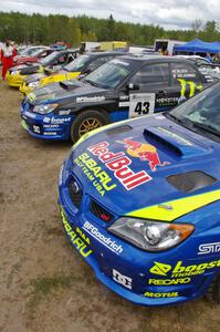 Ojibwe Forests had the ultimate showdown between the four top dogs in the US, all in Subaru WRX STi's (1).