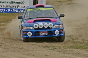 Dick Rockrohr / Marie Jacobs Subaru Impreza on SS1.