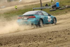 Adam Markut / John Nordlie Eagle Talon on SS1 at the Bemidji Speedway Super Special.