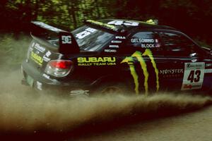 Ken Block / Alex Gelsomino Subaru WRX STi at speed on SS2.