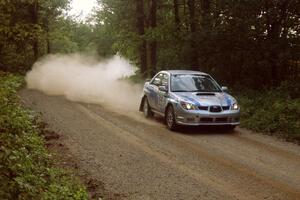 Piotr Wiktorczyk / Martin Brady had no bugs to work out of their new Subaru WRX seen here on SS2.