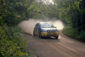 Kyle Sarasin / Mikael Johansson Ford Focus SVT on a fast section near the end of SS2.