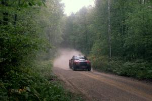 Jim Cox / Brent Carlson Chevy S-10 at speed on SS2.