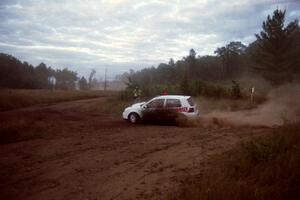 Justin Wollerman / Brian Scott VW R32 at the chicane on SS4.