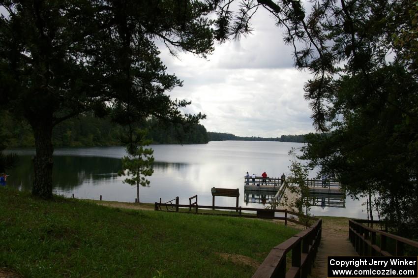 Gorgeous view of Long Lake near the press stage just west of Lake Itasca State Park (3).