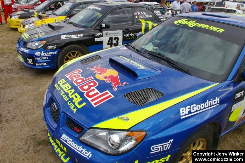 Ojibwe Forests had the ultimate showdown between the four top dogs in the US, all in Subaru WRX STi's (2).