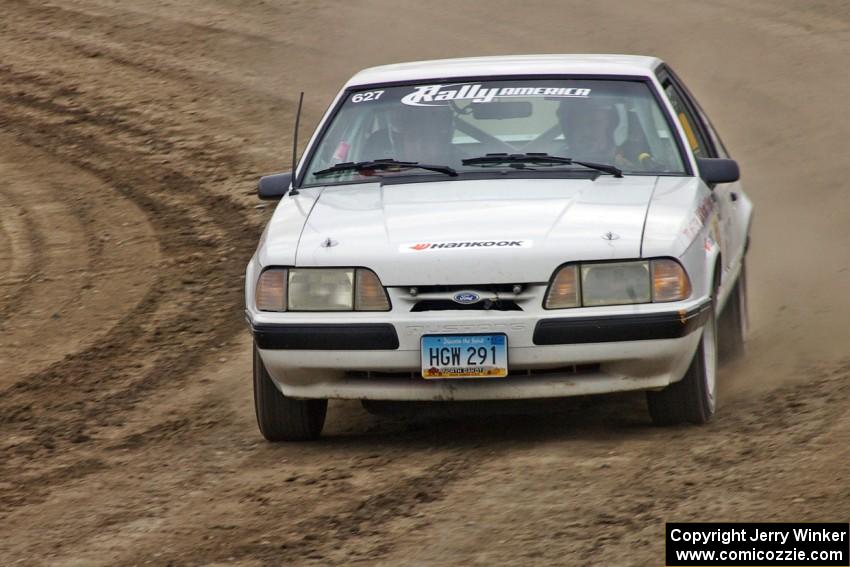 Bob LaFavor / Derek Beyer Ford Mustang on SS1 (2).