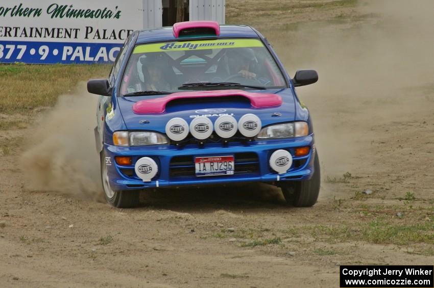 Dick Rockrohr / Marie Jacobs Subaru Impreza on SS1.