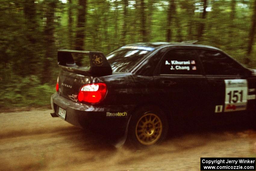 Josh Chang / Alex Kihurani Subaru WRX STi on SS2.