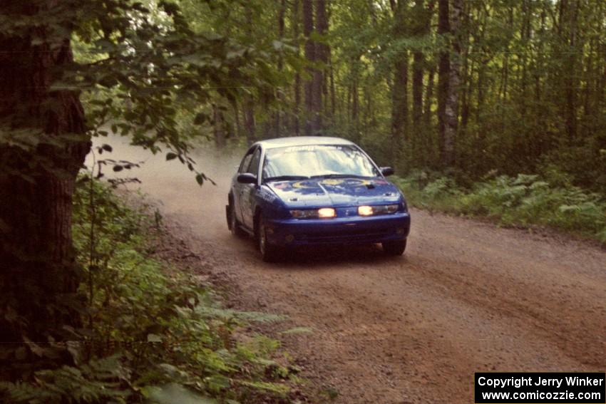 Mike Bodnar / Elaine Sheaks on SS2 in their Saturn SL2.