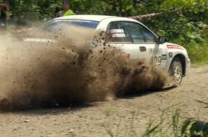 Stephan Verdier / Scott Crouch Subaru WRX at the SS9 spectator point (2).