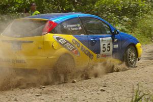 Kyle Sarasin / Mikael Johansson Ford Focus SVT on SS9 at the spectator point.