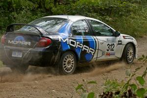 Zach Babcock / Dave Parps Dodge SRT-4 on SS9 at the spectator point (2).