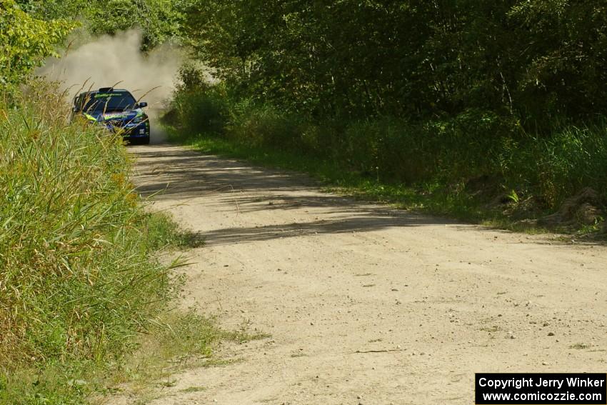 Travis Pastrana / Christian Edstrom Subaru WRX STi on SS9 (1).