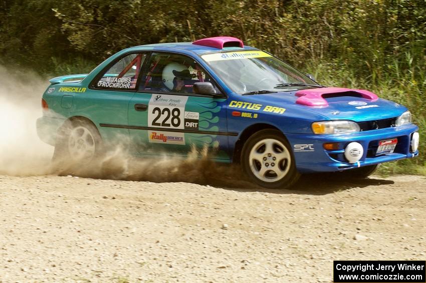 Dick Rockrohr / Marie Jacobs Subaru Impreza on SS9 (1).