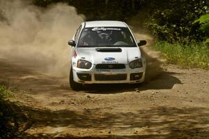 Stephan Verdier / Scott Crouch Subaru WRX on SS12.