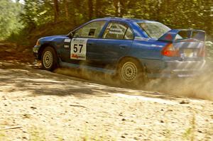 Dmitri Kishkarev / Hugh Hutchinson Mitsubishi Lancer Evo IV on SS12.